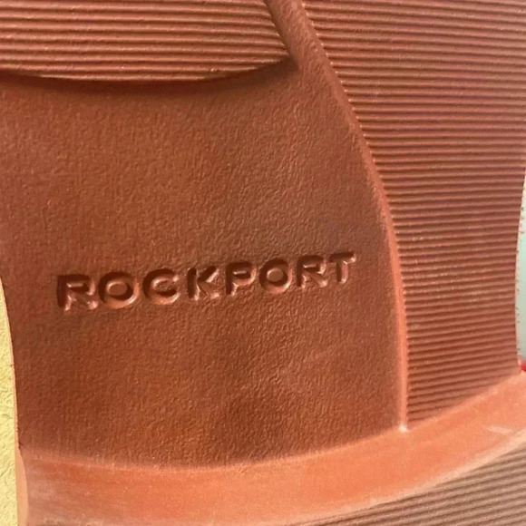 Rockport Tan Leather Suede Tie Shoes Size 12 - Picture 9 of 9